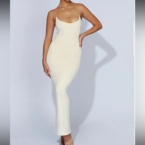 Elegant Cream Maxi Dress